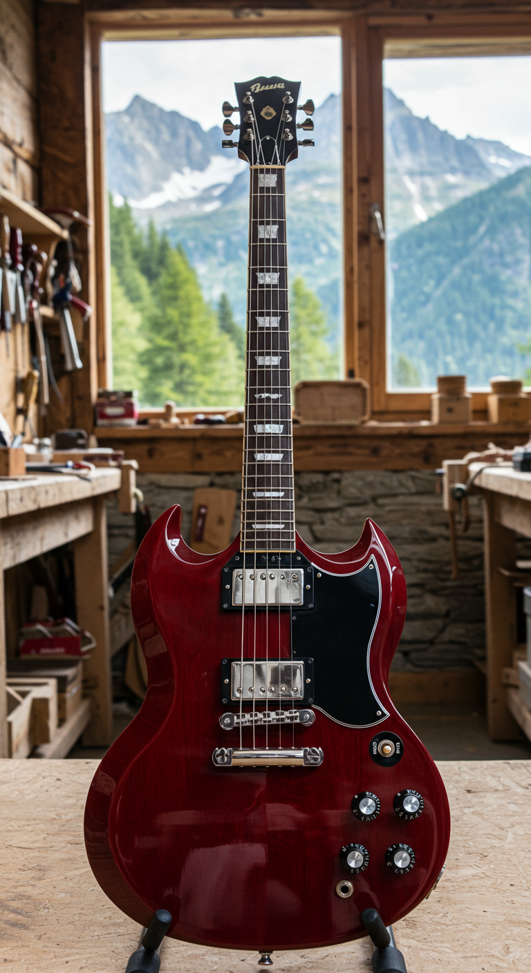 [Imagen de una guitarra SG]